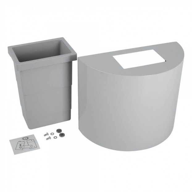 Plastic inner bin for battery disposal