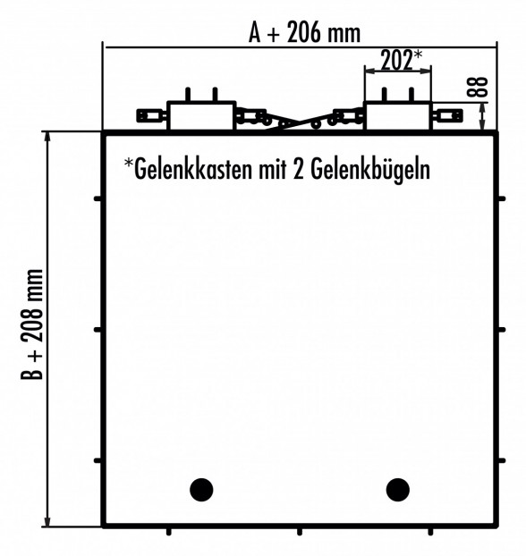 HS8 aus Edelstahl 1.4301 / AISI 304 Klasse B / D nach EN124