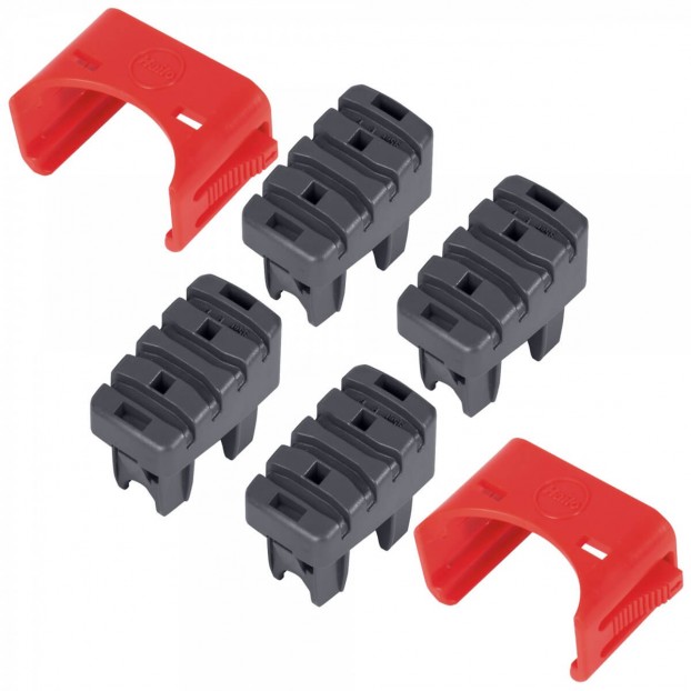 Foot set (4 pces.) support and step stile inc. mounting clips