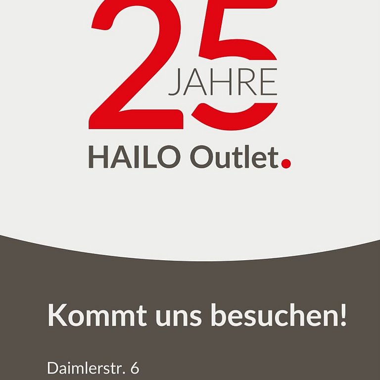 Es ist so weit! Wir feiern 25 Jahre HAILO Outlet. 🥳 Feiert mit und sichert euch Jubiläumsartikel zum Sonderpreis. Neben...